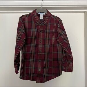 Janie and Jack Toddler Boy Plaid Dress Shirt